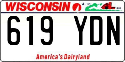 WI license plate 619YDN