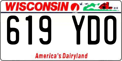 WI license plate 619YDO