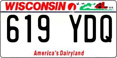 WI license plate 619YDQ