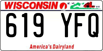 WI license plate 619YFQ