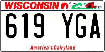 WI license plate 619YGA