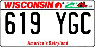 WI license plate 619YGC