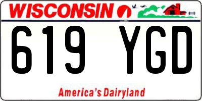 WI license plate 619YGD