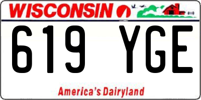 WI license plate 619YGE