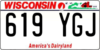WI license plate 619YGJ
