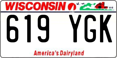 WI license plate 619YGK