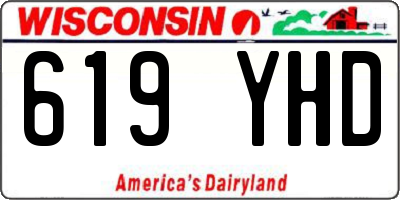 WI license plate 619YHD