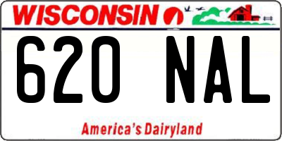 WI license plate 620NAL