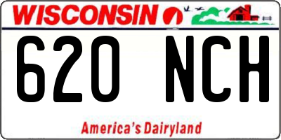 WI license plate 620NCH