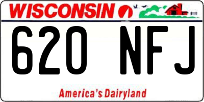 WI license plate 620NFJ