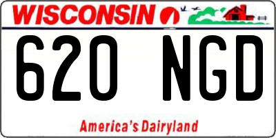 WI license plate 620NGD