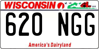 WI license plate 620NGG