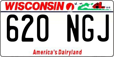 WI license plate 620NGJ