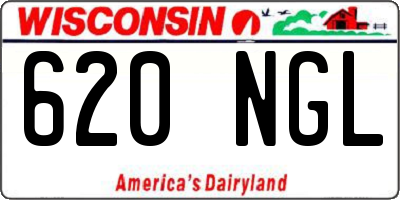 WI license plate 620NGL