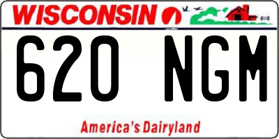 WI license plate 620NGM