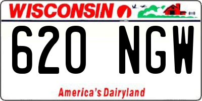 WI license plate 620NGW