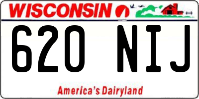 WI license plate 620NIJ