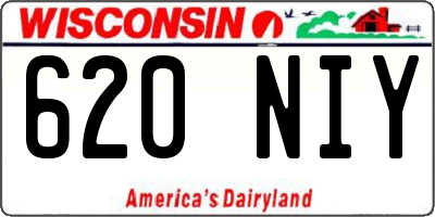 WI license plate 620NIY