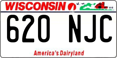 WI license plate 620NJC