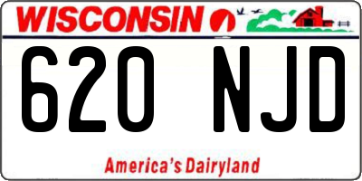 WI license plate 620NJD