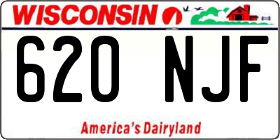WI license plate 620NJF