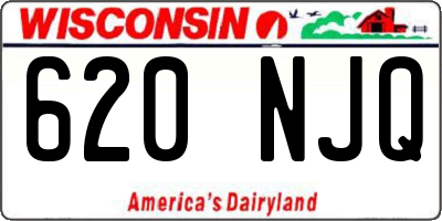 WI license plate 620NJQ