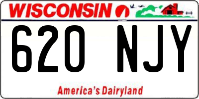 WI license plate 620NJY