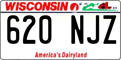 WI license plate 620NJZ