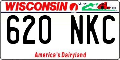 WI license plate 620NKC