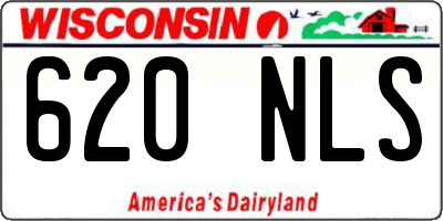 WI license plate 620NLS