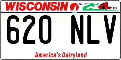 WI license plate 620NLV