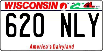 WI license plate 620NLY