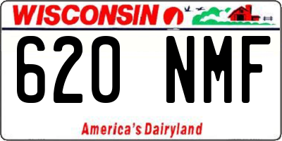 WI license plate 620NMF