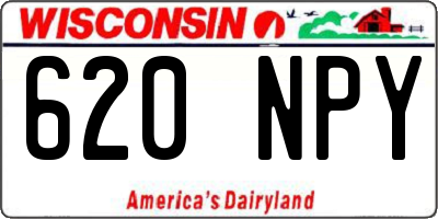 WI license plate 620NPY