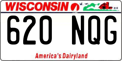 WI license plate 620NQG