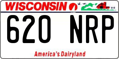 WI license plate 620NRP