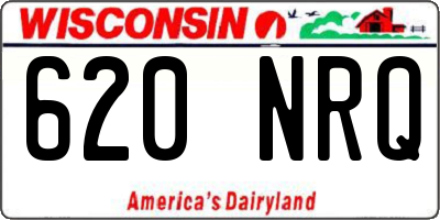 WI license plate 620NRQ