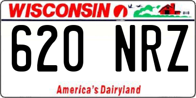 WI license plate 620NRZ