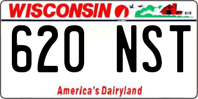 WI license plate 620NST