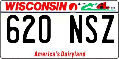 WI license plate 620NSZ