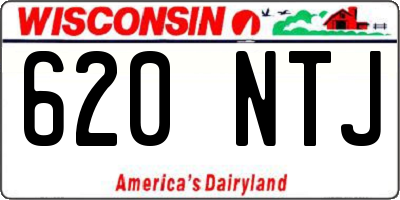 WI license plate 620NTJ