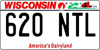 WI license plate 620NTL