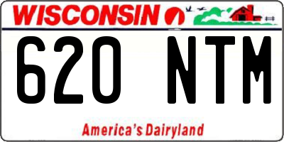 WI license plate 620NTM