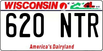 WI license plate 620NTR