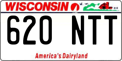 WI license plate 620NTT