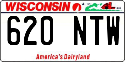 WI license plate 620NTW
