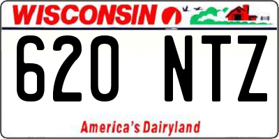 WI license plate 620NTZ