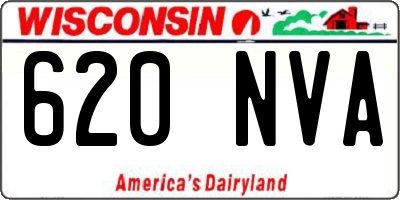 WI license plate 620NVA