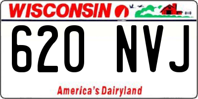 WI license plate 620NVJ