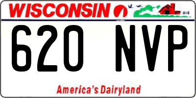 WI license plate 620NVP